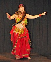 Samiera buikdanseres en slangenshow
